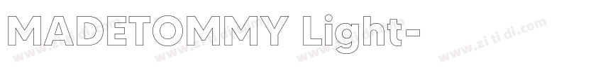 MADETOMMY Light字体转换